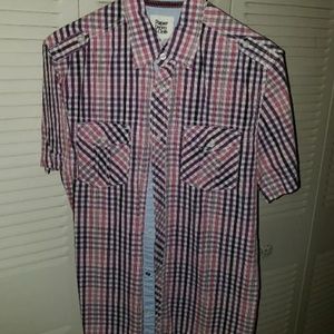 Men's Button Down Shirt Paper Denim Medium